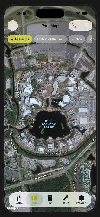 Interactive EPCOT festival map